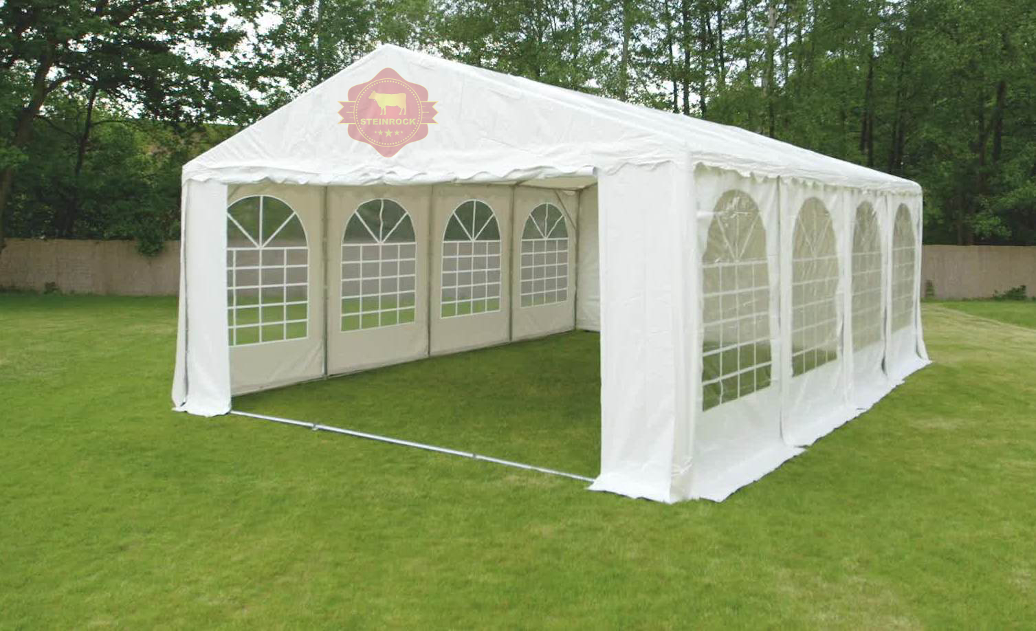 Eventzelt 3 x 8 Meter 50 Personen 8 Garnituren